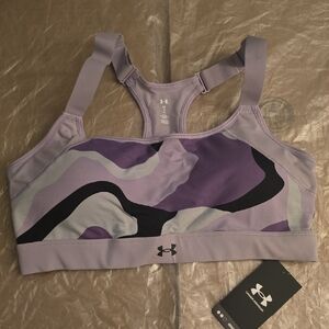 Under Armour Lavender and Black Sports Bra